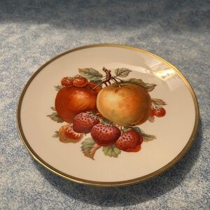 Mitterteich Bavaria Germany fruit plate gold